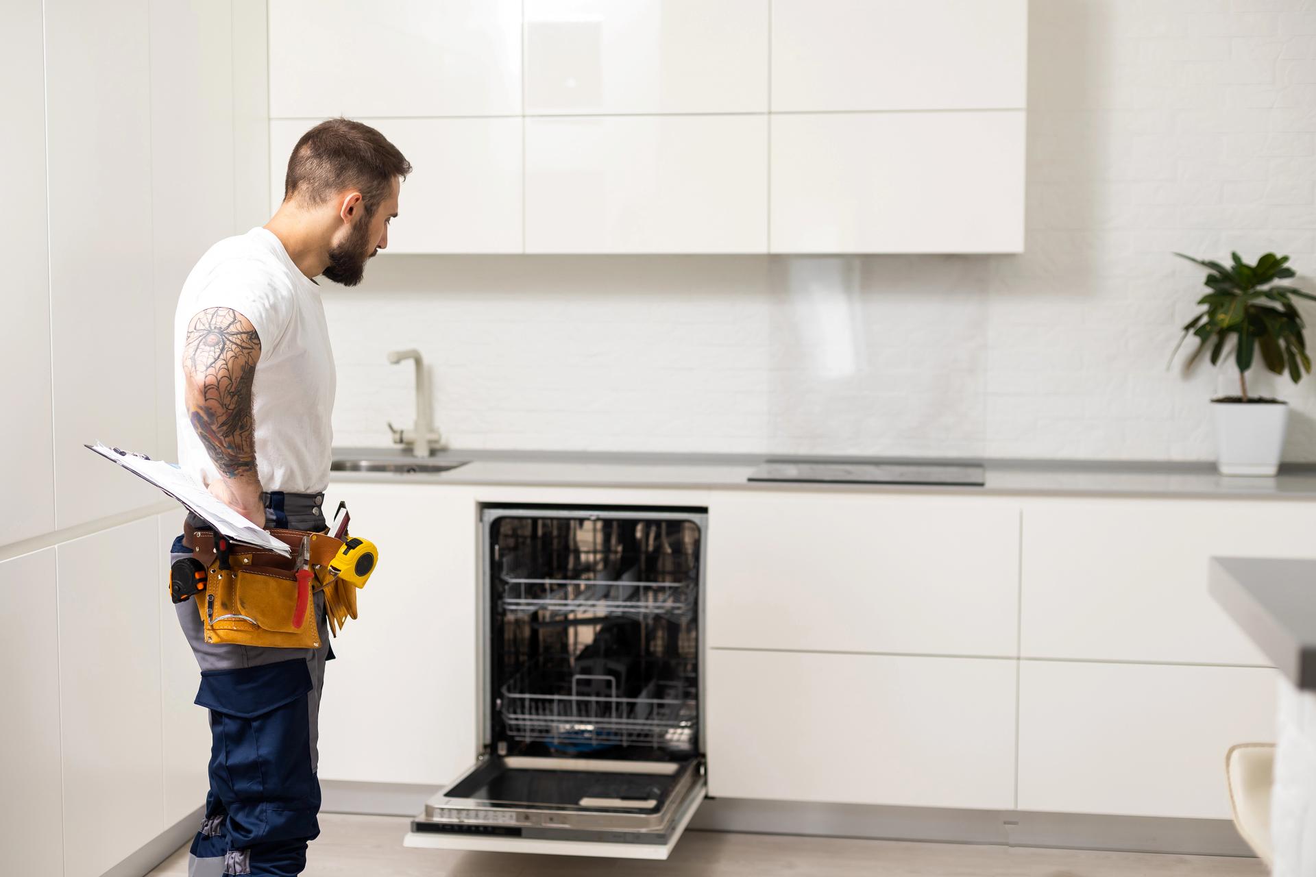 Dishwasher repair service visual for Gauteng kitchen faults
